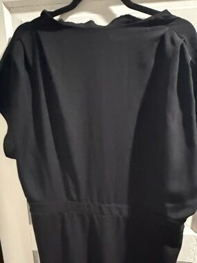 Express Black Midi Dress - Short Sleeve Midi